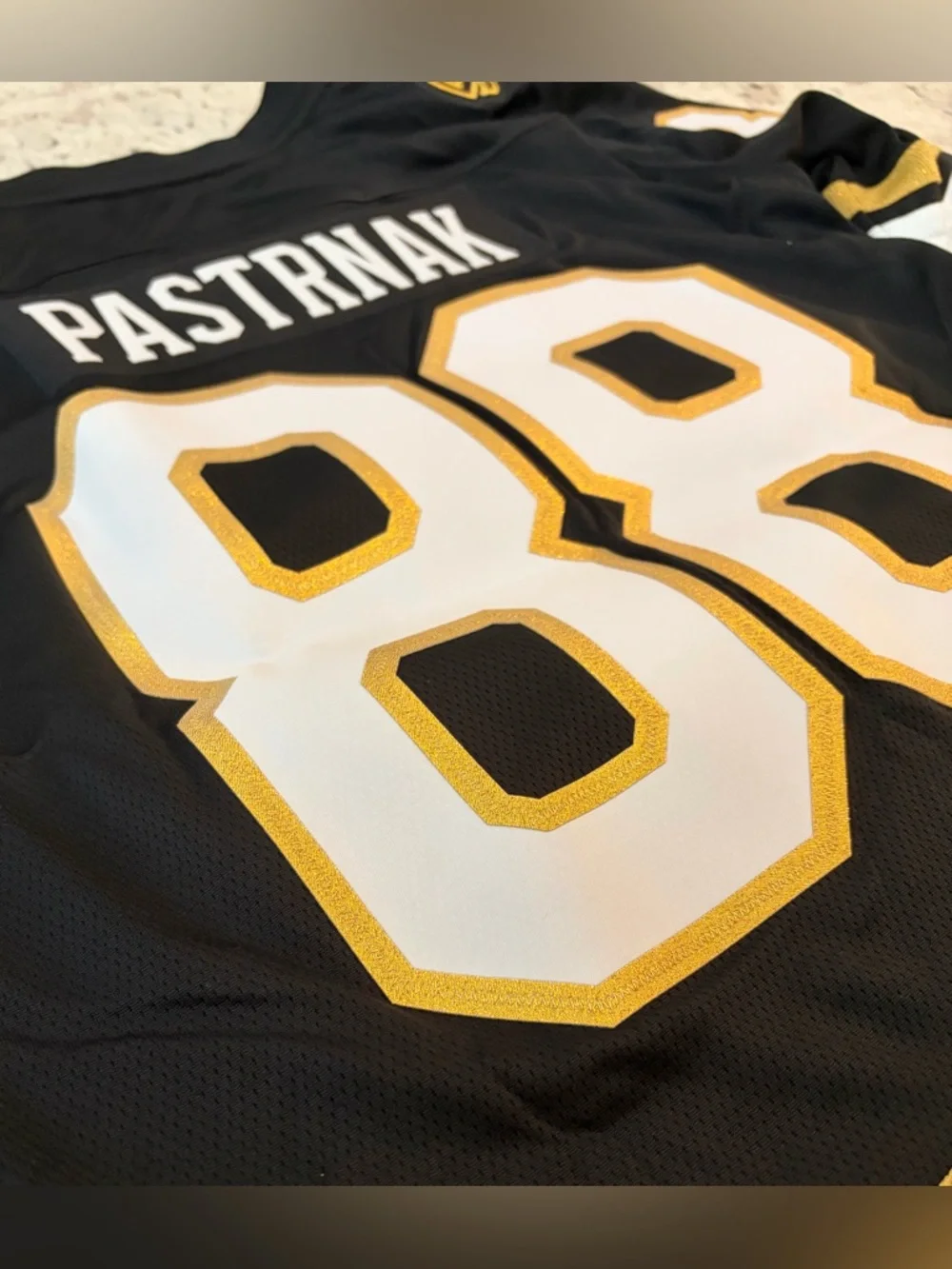 Fanatics Authentic Boston Bruins 100th Anniversary Pastrnak #88 Jersey Womens M - Picture 6 of 6